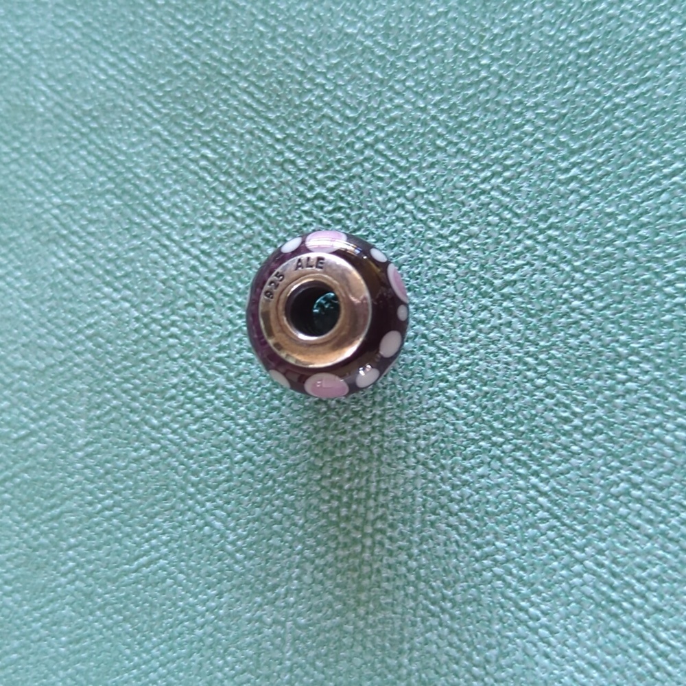 Pandora Murano Glass Purple Bubbles Bead Charm Silver 925